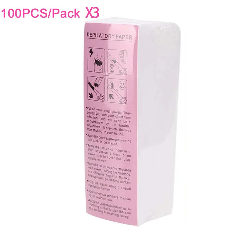 Non-Woven Hair Removal Waxing Strips 20/50/100 Pcs