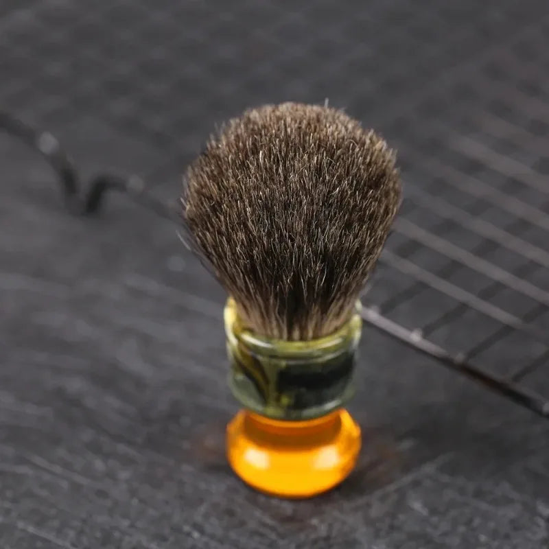 YAQI 22mm Pure Badger Hair Wet Shaving Brush – Resin Handle
