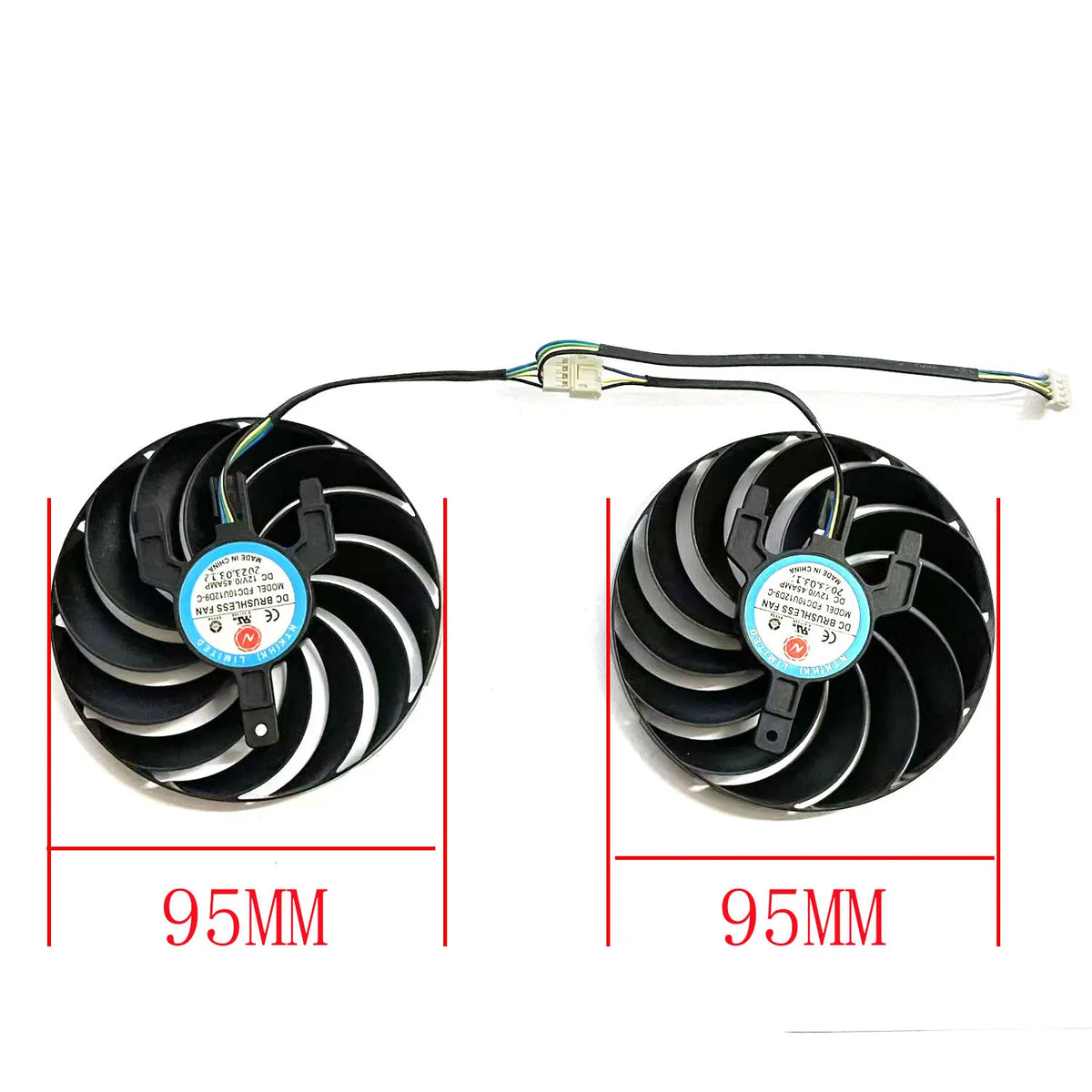 SAPPHIRE RX 6700 XT PULSE OC GPU Replacement Fan 95MM 4-Pin