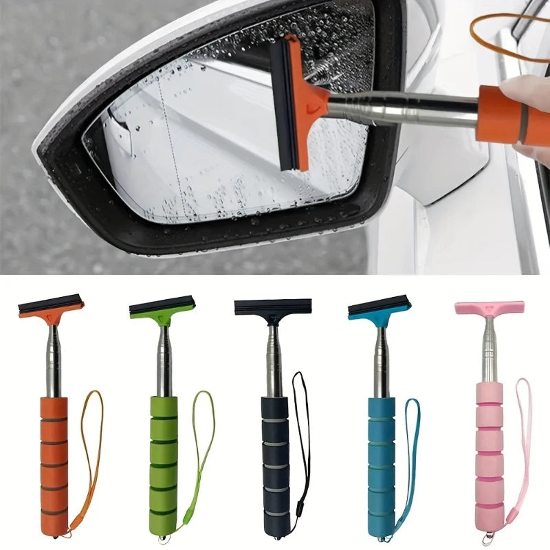 Telescopic Car Mirror Wiper & Window Cleaning Tool