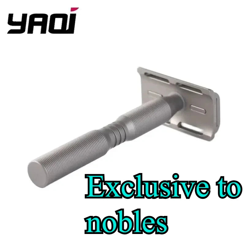 YAQI Ghost Titanium Safety Razor – Lightweight Men's Shaver