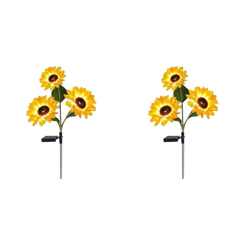 Solar Angel Sunflower Outdoor Lights – Waterproof 2-Pack
