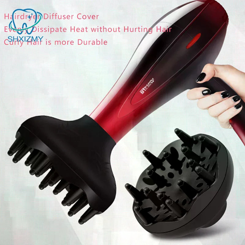 Universal Hair Diffuser for Curly Wavy Hair – Black