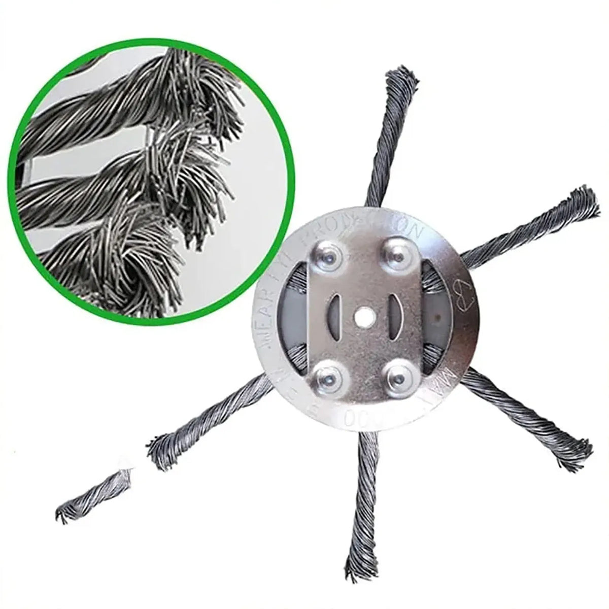 Steel Wire Weeding Head – Heavy Duty 6-Blade Grass Trimmer