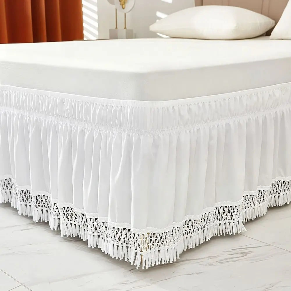 Solid Color Bed Skirt – Fade & Wrinkle Resistant | Queen King