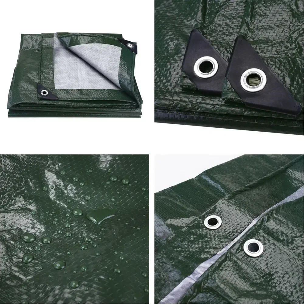 Heavy Duty PE Waterproof Tarp with Reinforced Grommets | Multi-Size