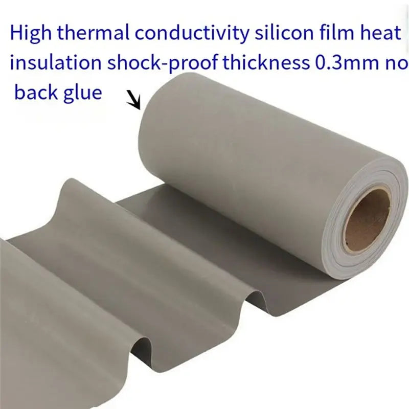300mm Grey Insulating Silicone Cloth Thermal Pad 1M | VIBE