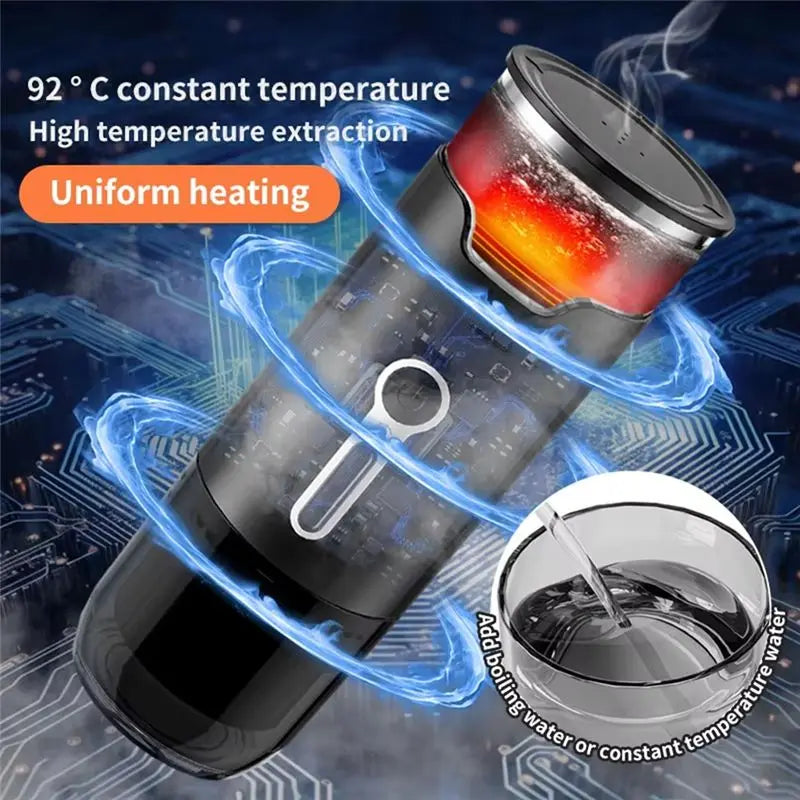 VIBE Portable Electric Coffee Maker – Capsule & Powder Brewer