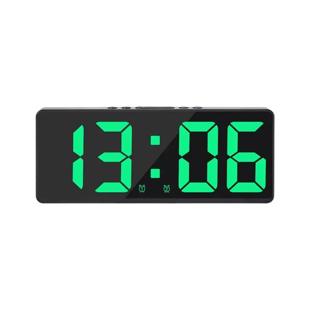 LED Alarm Clock with Nightlight, Temperature & Calendar