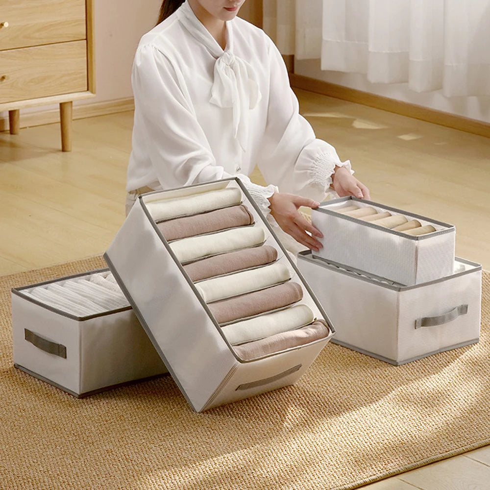 Clothes Storage Box Drawer Divider Organizer for Wardrobe