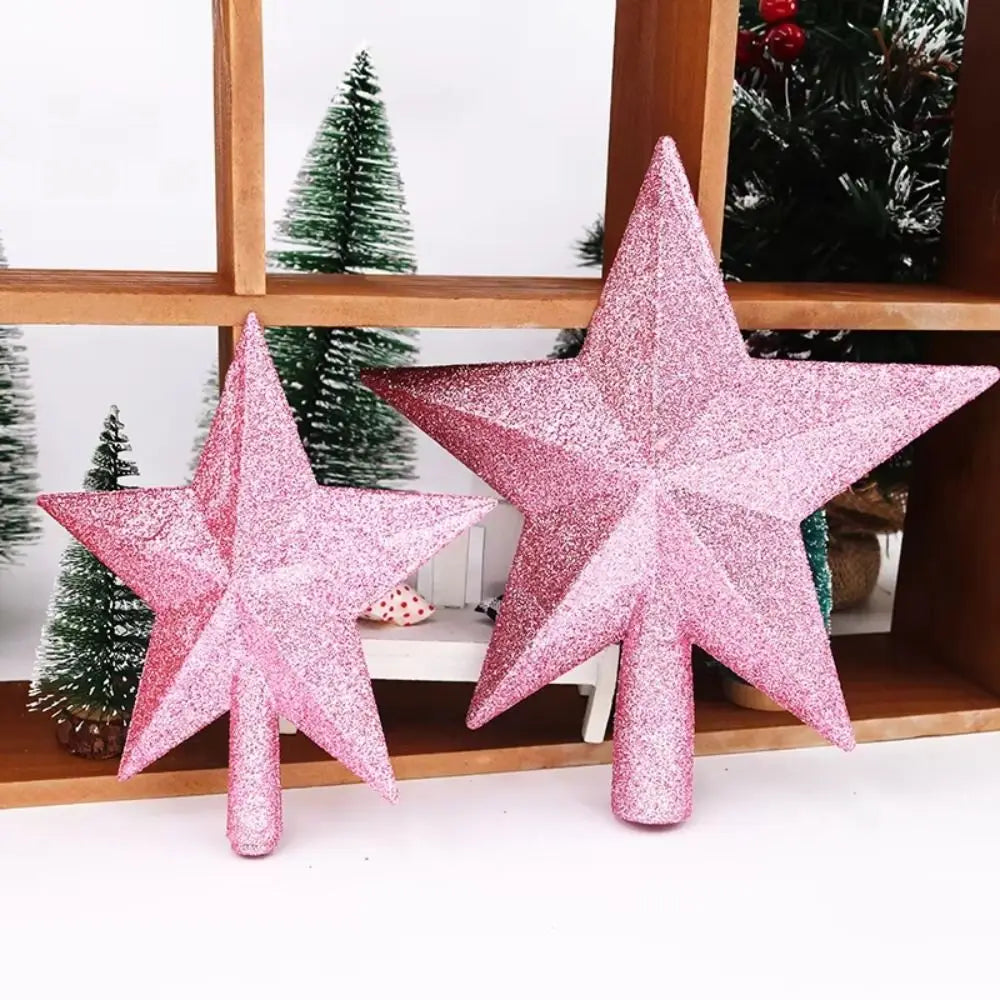 Christmas Tree Star Topper Gold Silver 15cm & 20cm