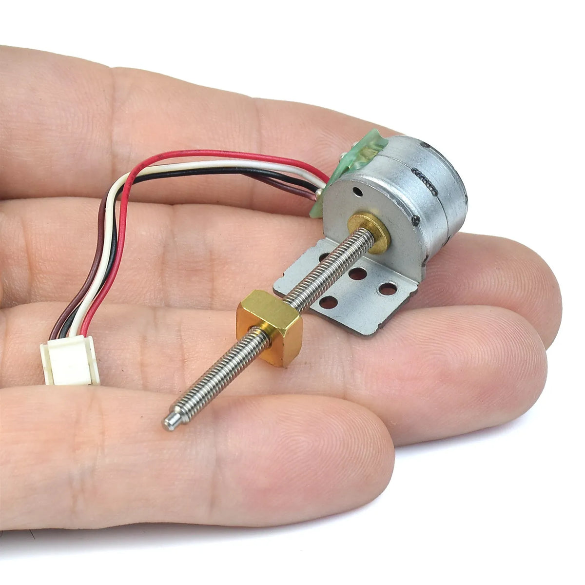 DC 5V/6V 15mm Linear Stepper Motor Screw Shaft Copper Nut Kit