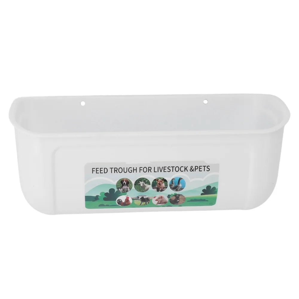 4-Pack Hanging Chicken Feeder Trough with Clips – 2800ml PP