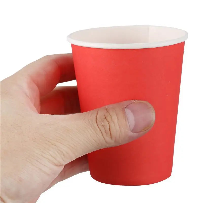 80-Pack 9oz Red Paper Cups – Party & Catering Tableware