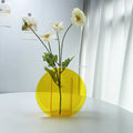 Rainbow Acrylic Vase – Modern Floral Tabletop Decoration