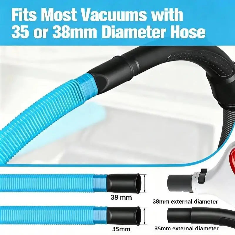 Slim Flat Vacuum Nozzle for Narrow Gaps, Tracks & PC Cleaning