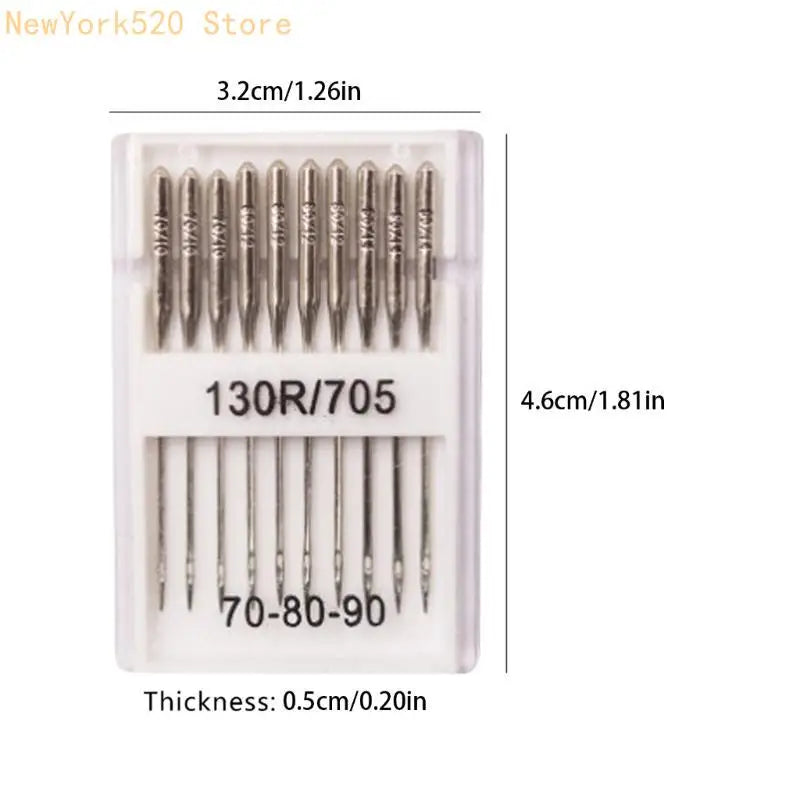 Universal Sewing Machine Needles Set – Sizes 70/10 90/14 100/16