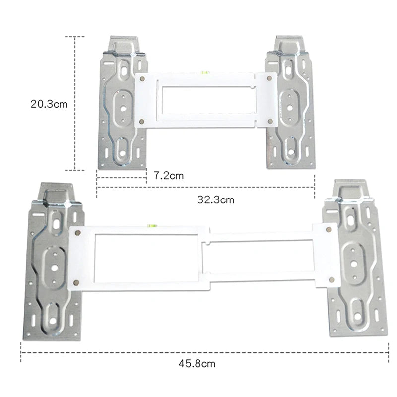 Adjustable Wall Mount Bracket for Split AC Indoor Unit + Level Gauge