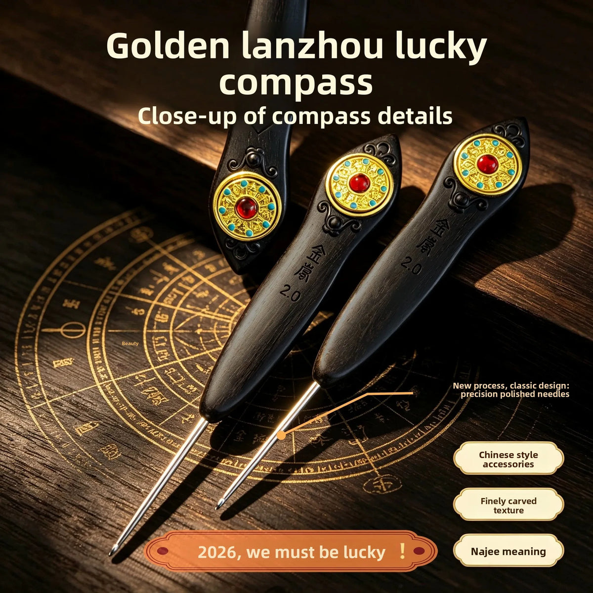 Natural Ebony Handle Crochet Hook – Fine Knitting Tool