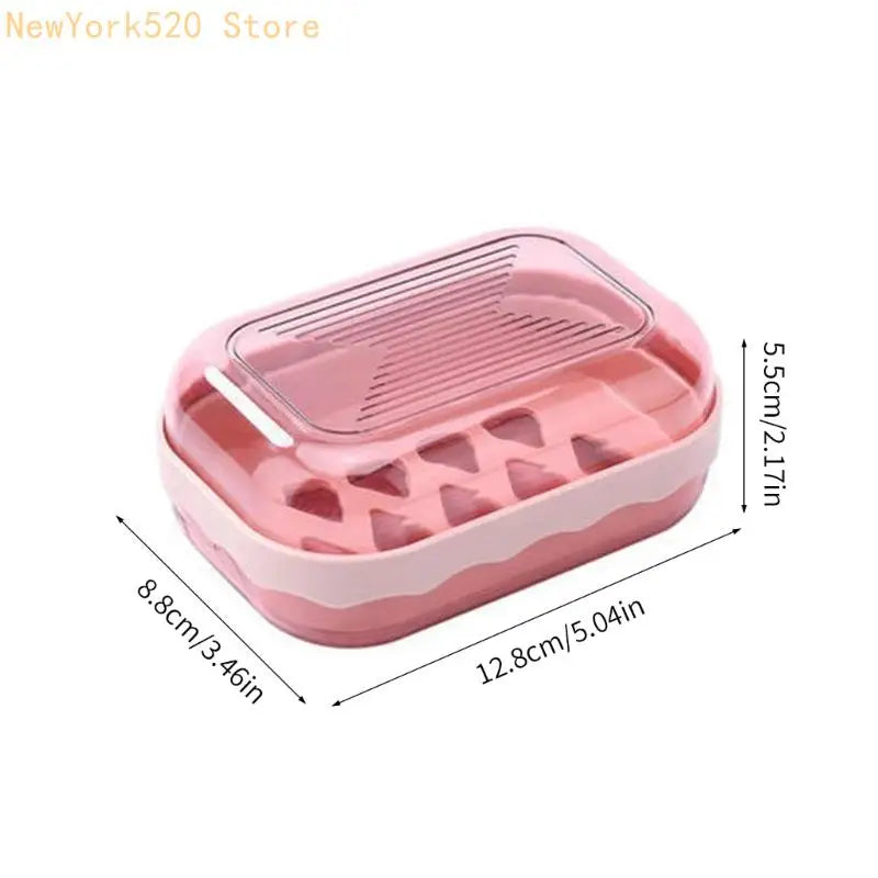 Double Layer Draining Soap Dish Box – Waterproof Plastic