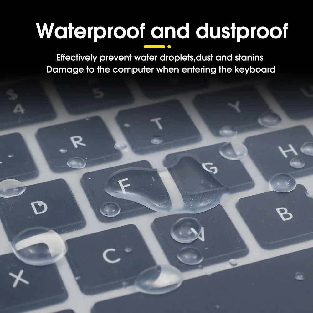 Universal Silicone Laptop Keyboard Cover 13–17 Inch Waterproof