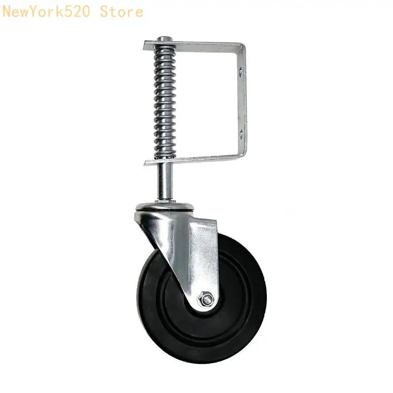 Spring-Loaded Gate Door Caster Wheel 50kg – 4" & 5" Sizes