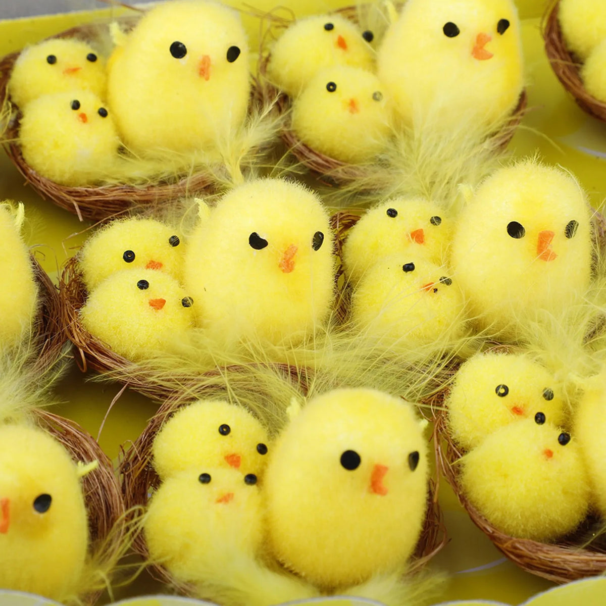 12-Pack Mini Easter Chick Decorations – Cute Spring Gift Box