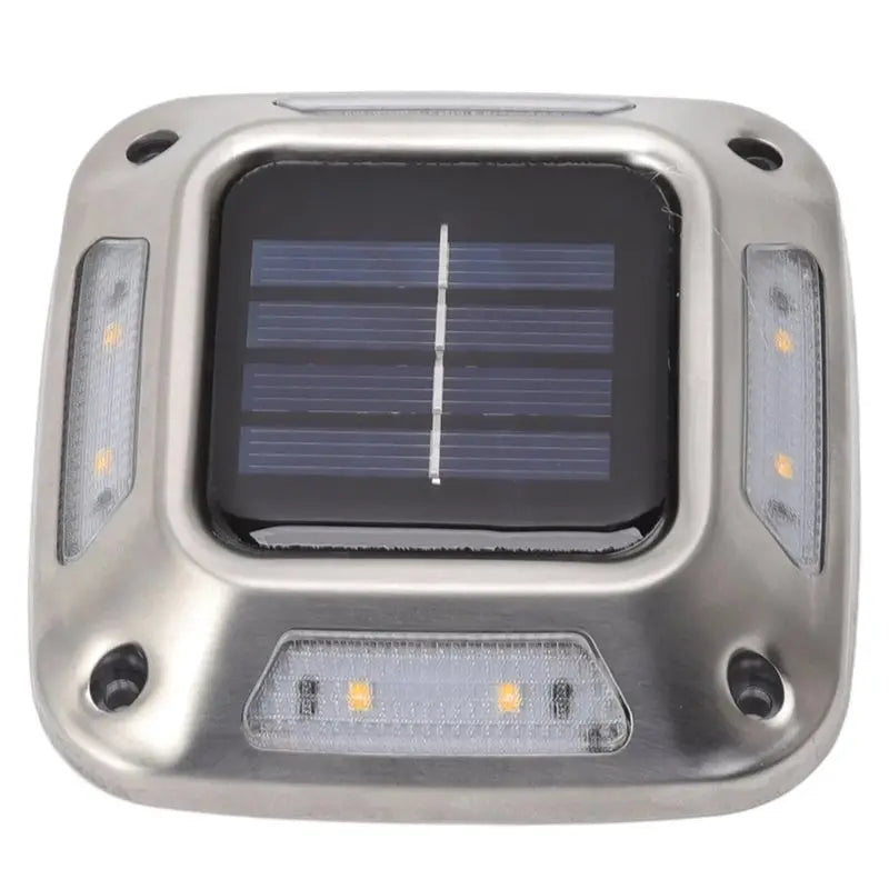 2-Pack LED Solar Ground Lights – Waterproof Outdoor Garden Lamps