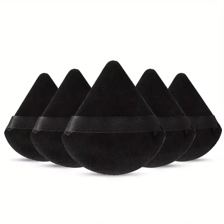 Triangle Powder Puff Set – Reusable Makeup Sponges 3/5 Pc
