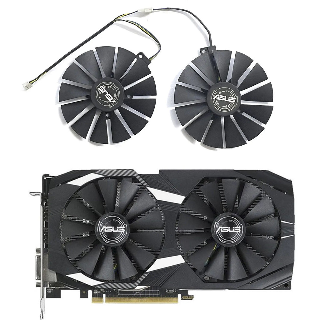 95mm Triple GPU Cooling Fan for ASUS RX 580 570 GTX 1070Ti 1050Ti