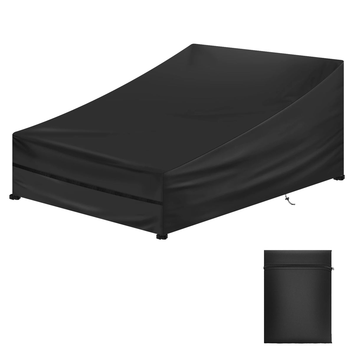 Waterproof Sun Lounger Cover 1/2 Seater 210D Oxford Anti-UV