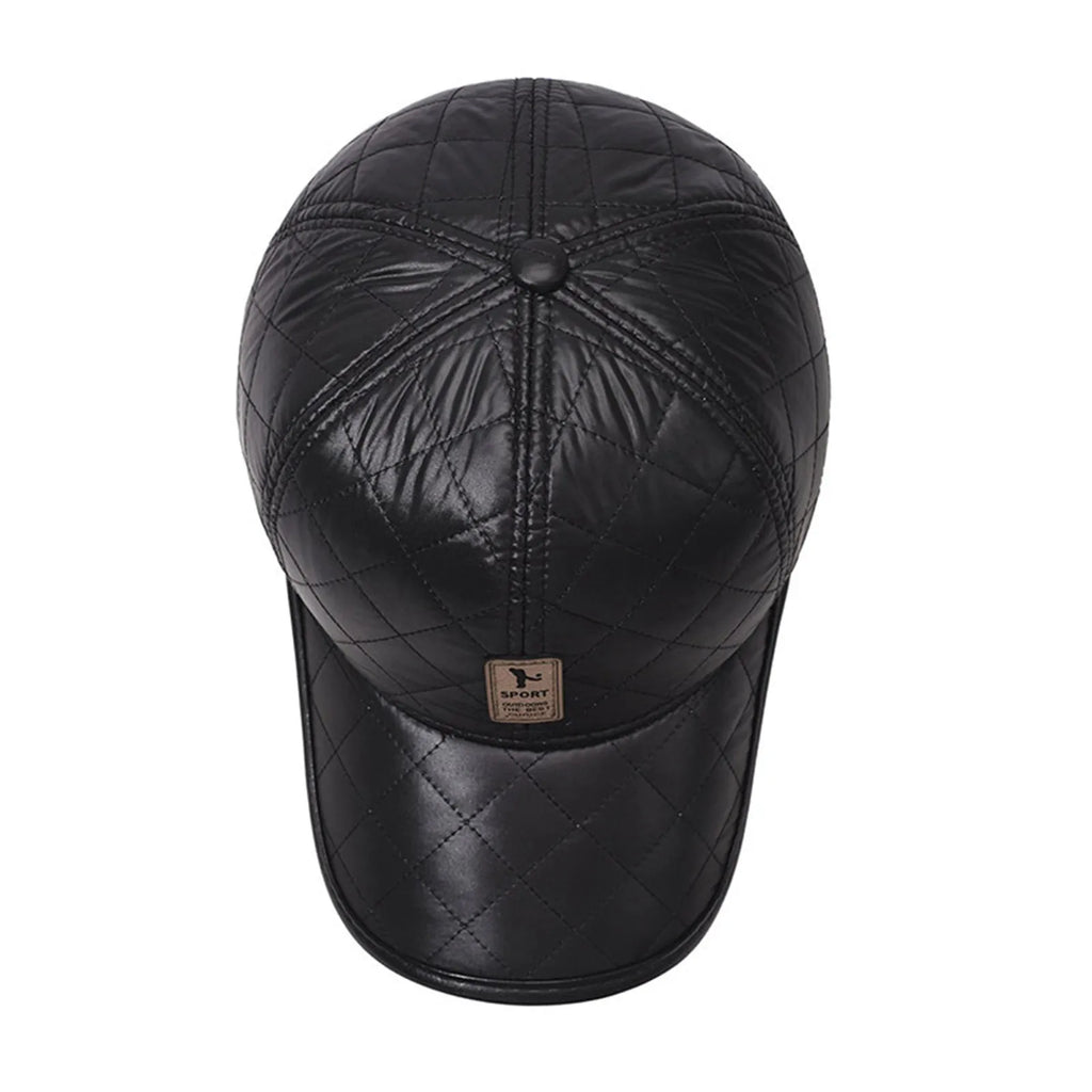 Wide Brim Winter Baseball Cap with Ear Protection – Unisex