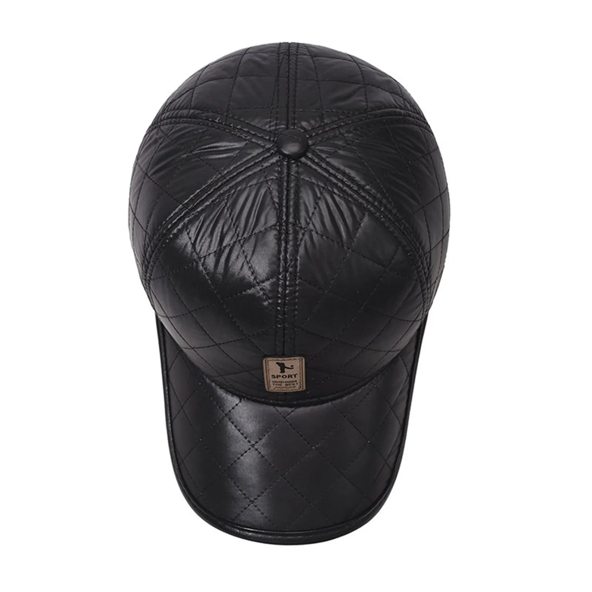 Wide Brim Winter Baseball Cap with Ear Protection – Unisex