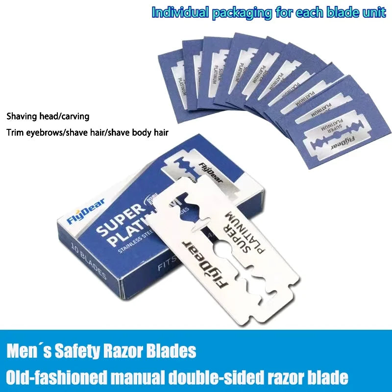Double Edge Razor Blades Stainless Steel 10–100 Pack