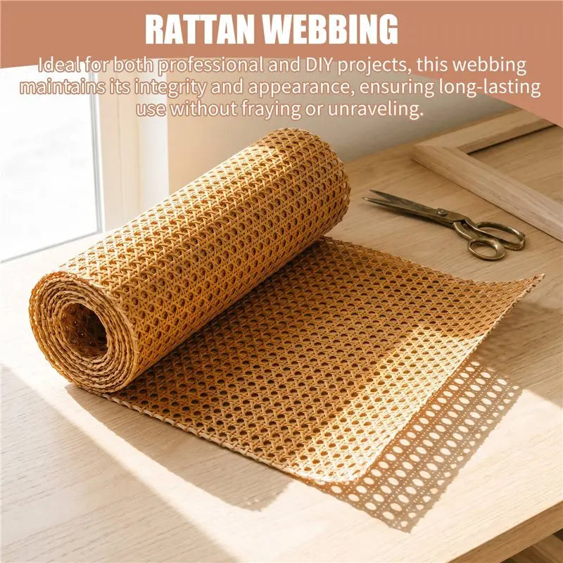 Natural Rattan Cane Webbing Roll 16"x80" – Furniture & Cabinets