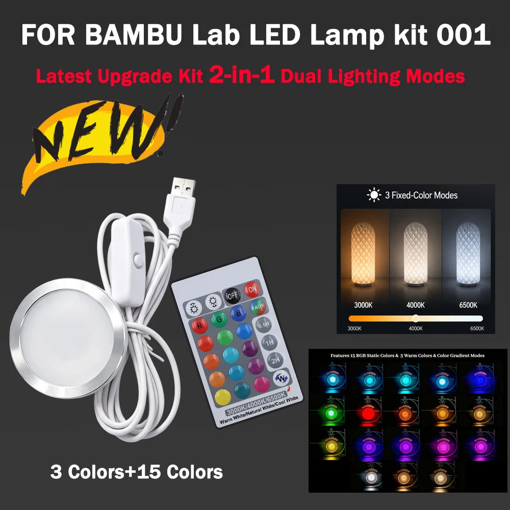 Sprouture Lab LED Lamp Kit 001 for Bambu Lab 3D Printer