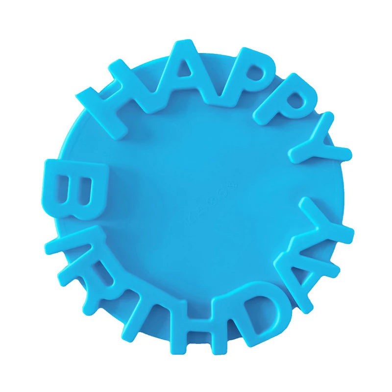 Happy Birthday Round Silicone Cake Mold – DIY Mousse Baking Pan