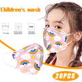 Kids Rainbow Multi-Layer Breathable Face Cover – Reusable