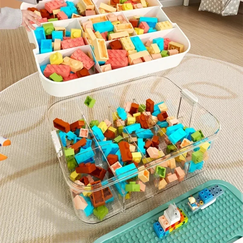 Kids Toy Storage Box – LEGO Puzzle & Building Block Organizer