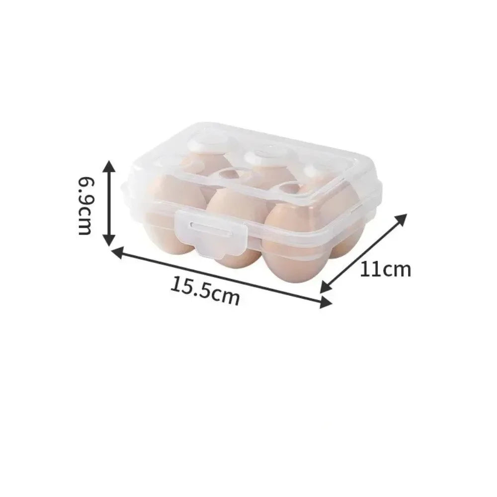 Stackable Transparent Egg Holder with Lid – Fridge Organizer