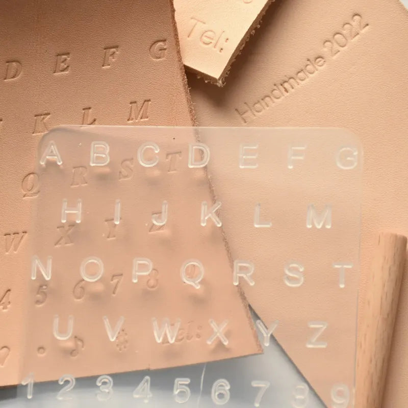Transparent Letter Punch Steel Stamp – DIY Leather Crafting Tool