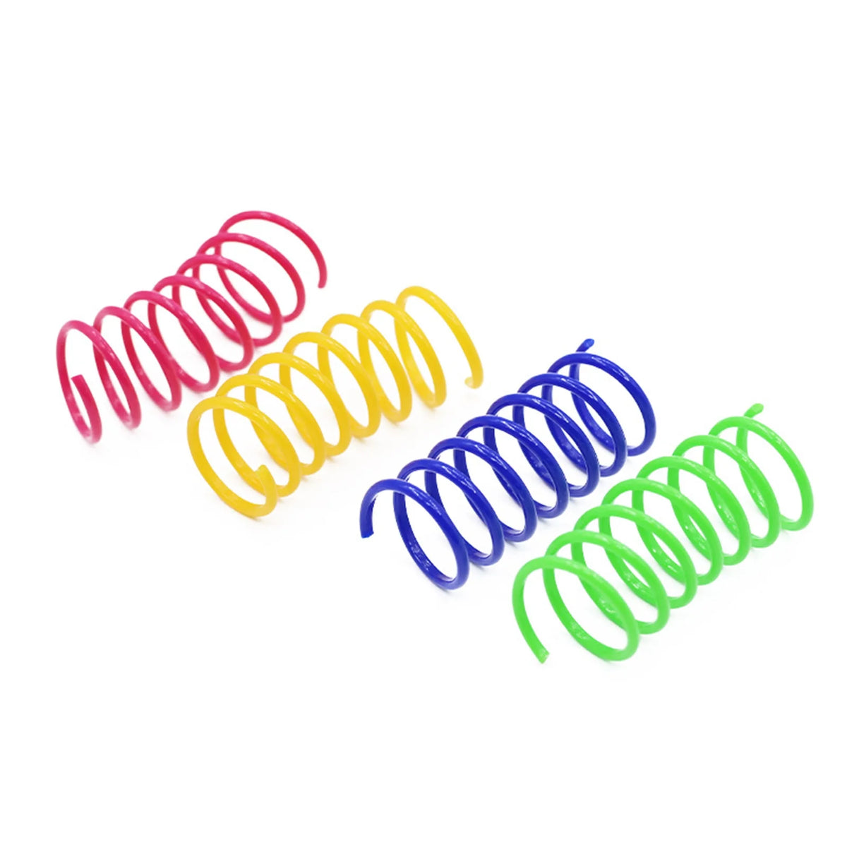 4-Pack Colorful Spring Cat Toys – Interactive Coils for Kittens