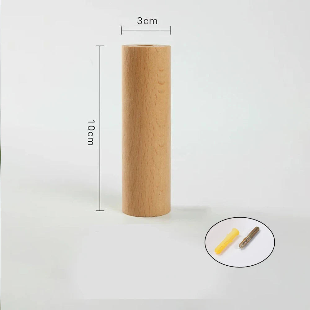 Wooden Wall Mounted Coat Hooks – Hat, Towel & Key Organizer