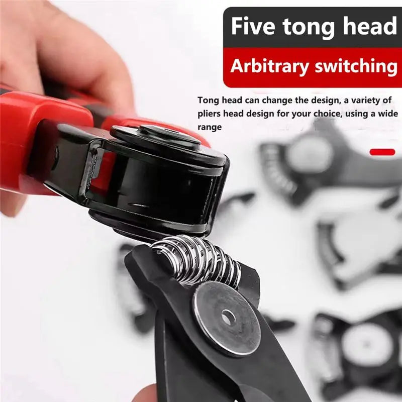 5-in-1 Replaceable Head Pliers Set – Electrician Tool Kit