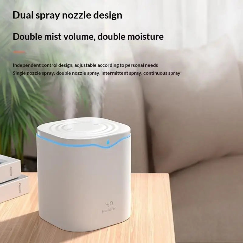 2.2L Dual Nozzle USB Humidifier & Aroma Diffuser – Home Office