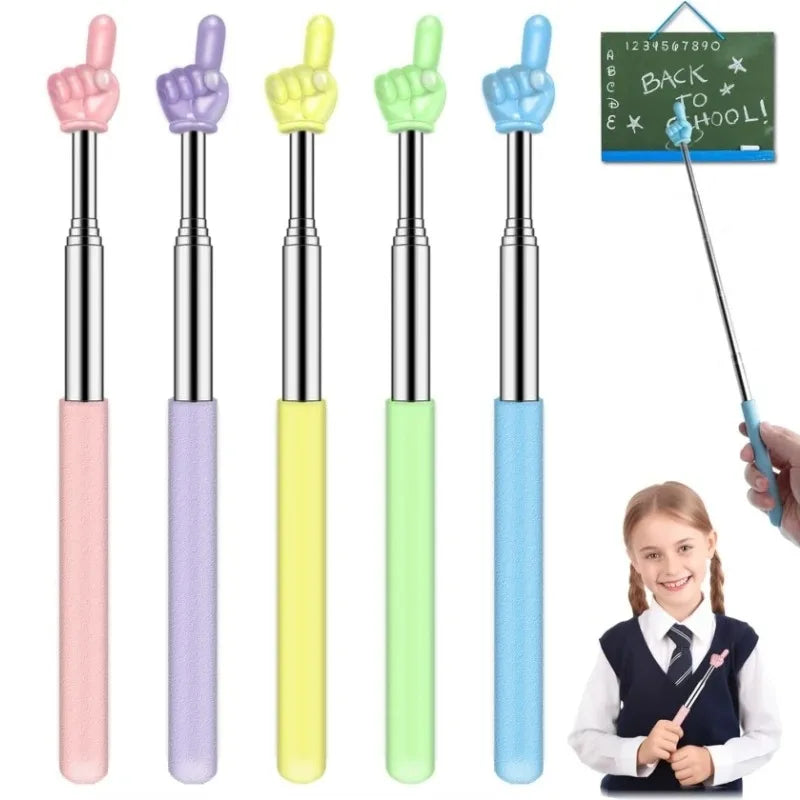 Telescopic Finger Teaching Pointer Stick for Kids & Classroom