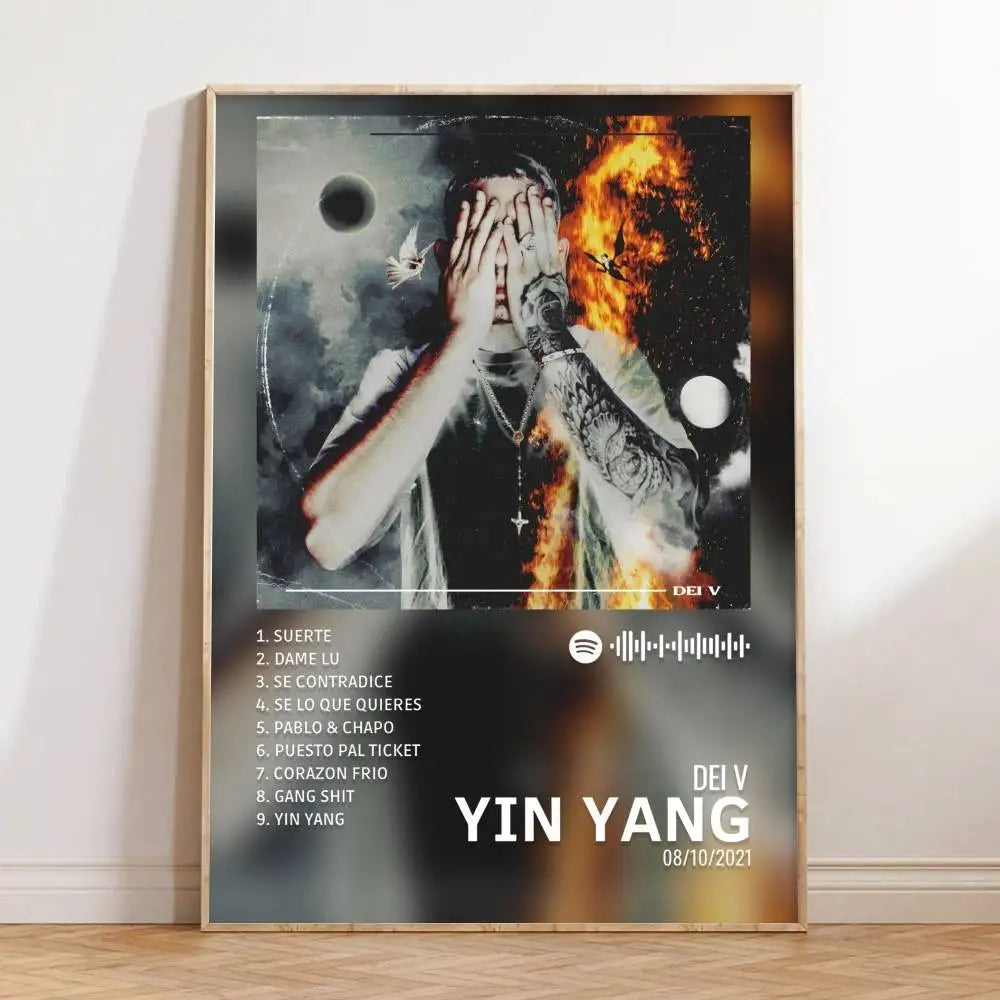 Dei V Self-Adhesive Waterproof Art Poster | Bar & Home Décor