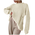 Women's Oversized Chunky Knit Crewneck Pullover Sweater