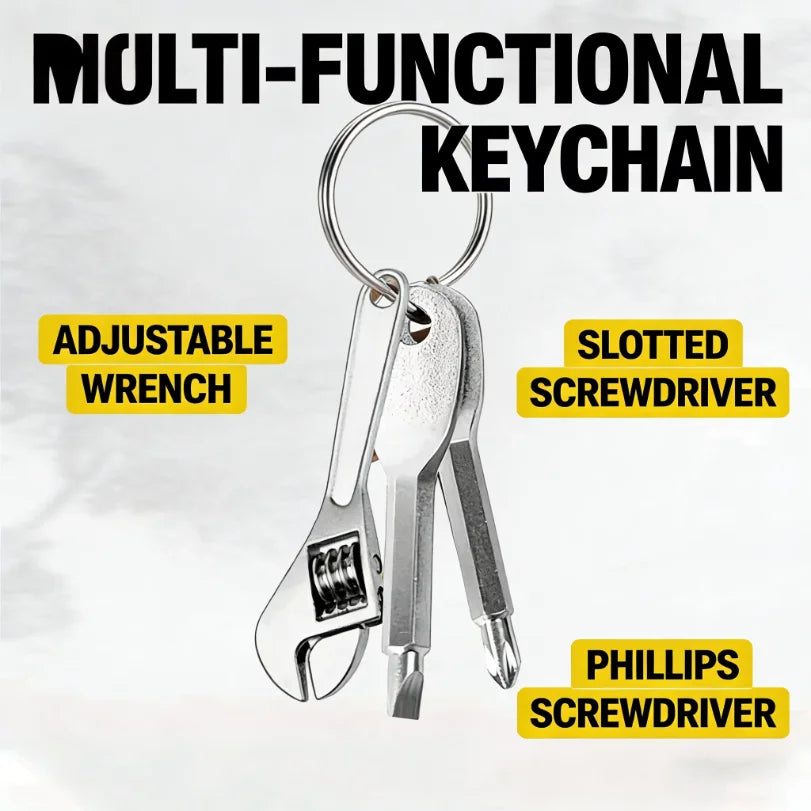 3-Piece Mini Screwdriver Keychain Set – Portable Multitool