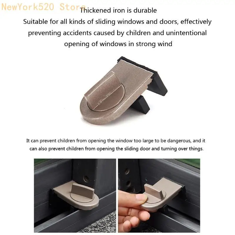 Aluminum Alloy Sliding Door & Window Safety Lock – Child Proof